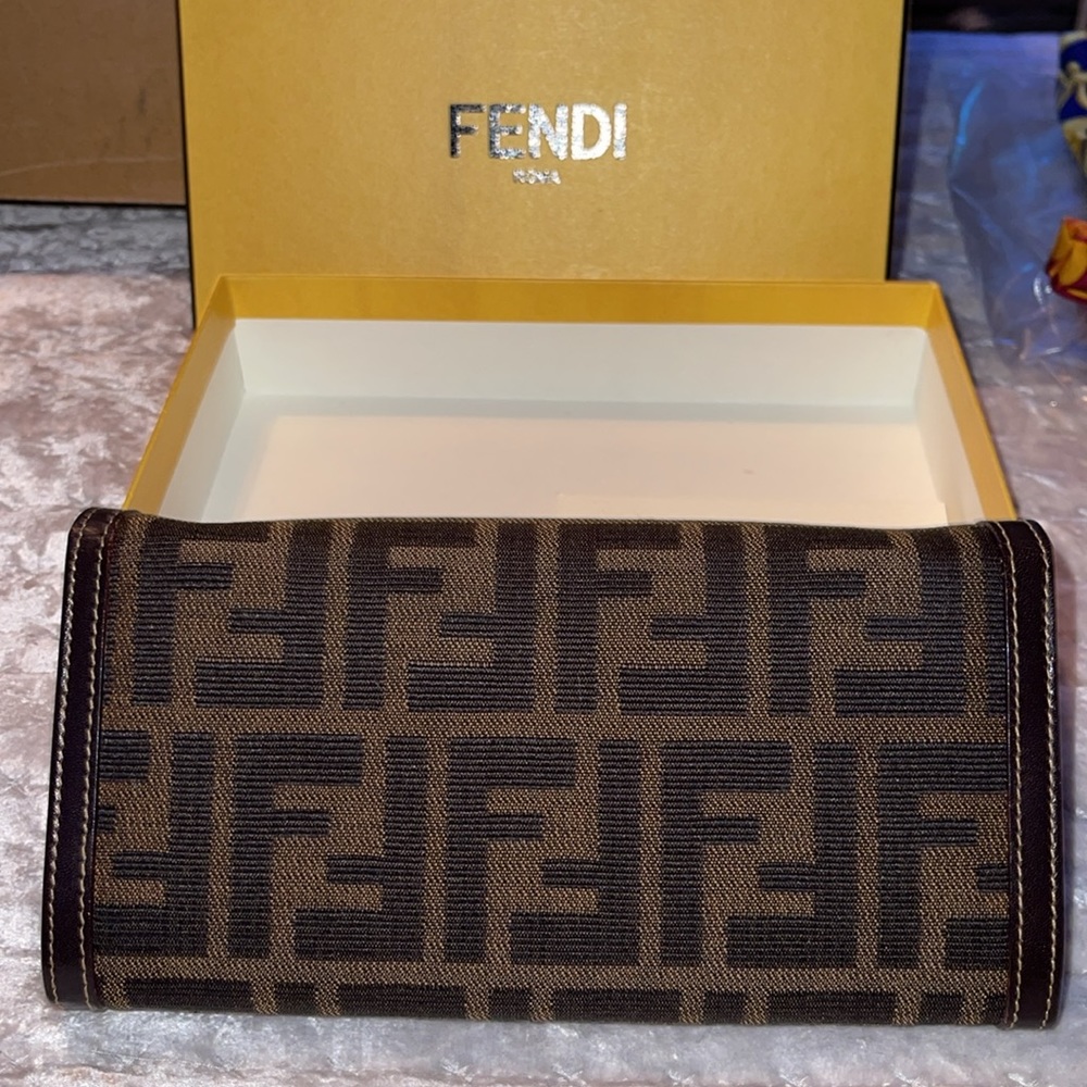 Fendi Preloved Wallet, Pristine Condition Brown C… - image 7